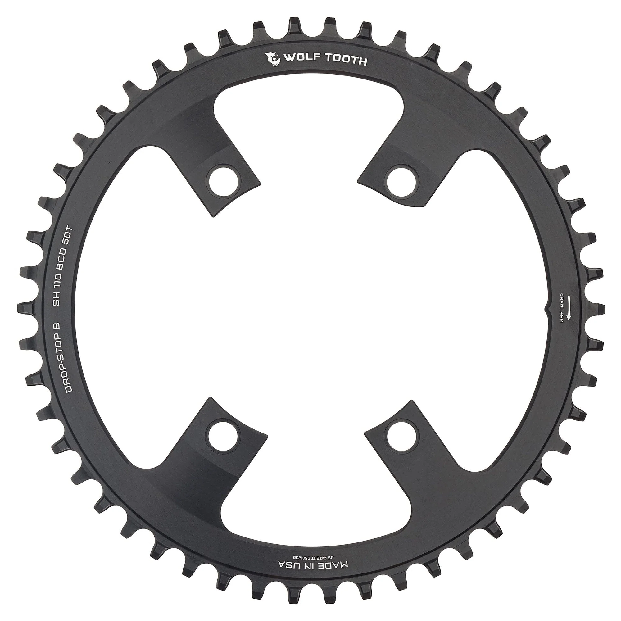110 BCD Asymmetric 4-Bolt Chainrings for Shimano Cranks - Image 10