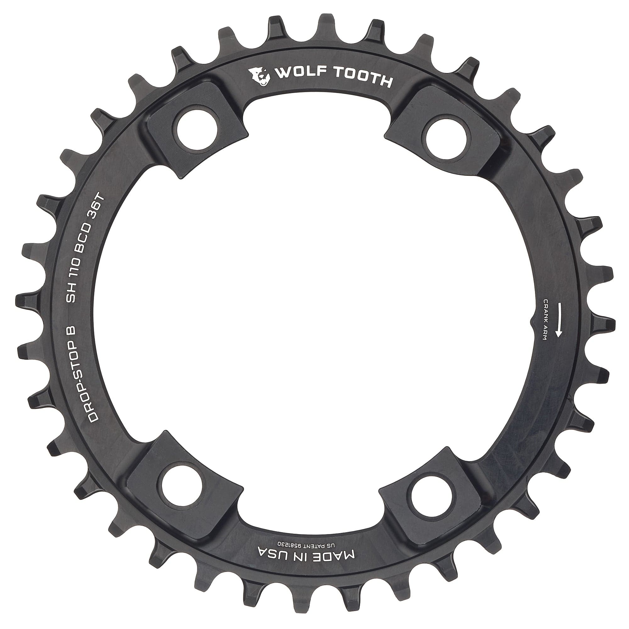 110 BCD Asymmetric 4-Bolt Chainrings for Shimano Cranks - Image 4