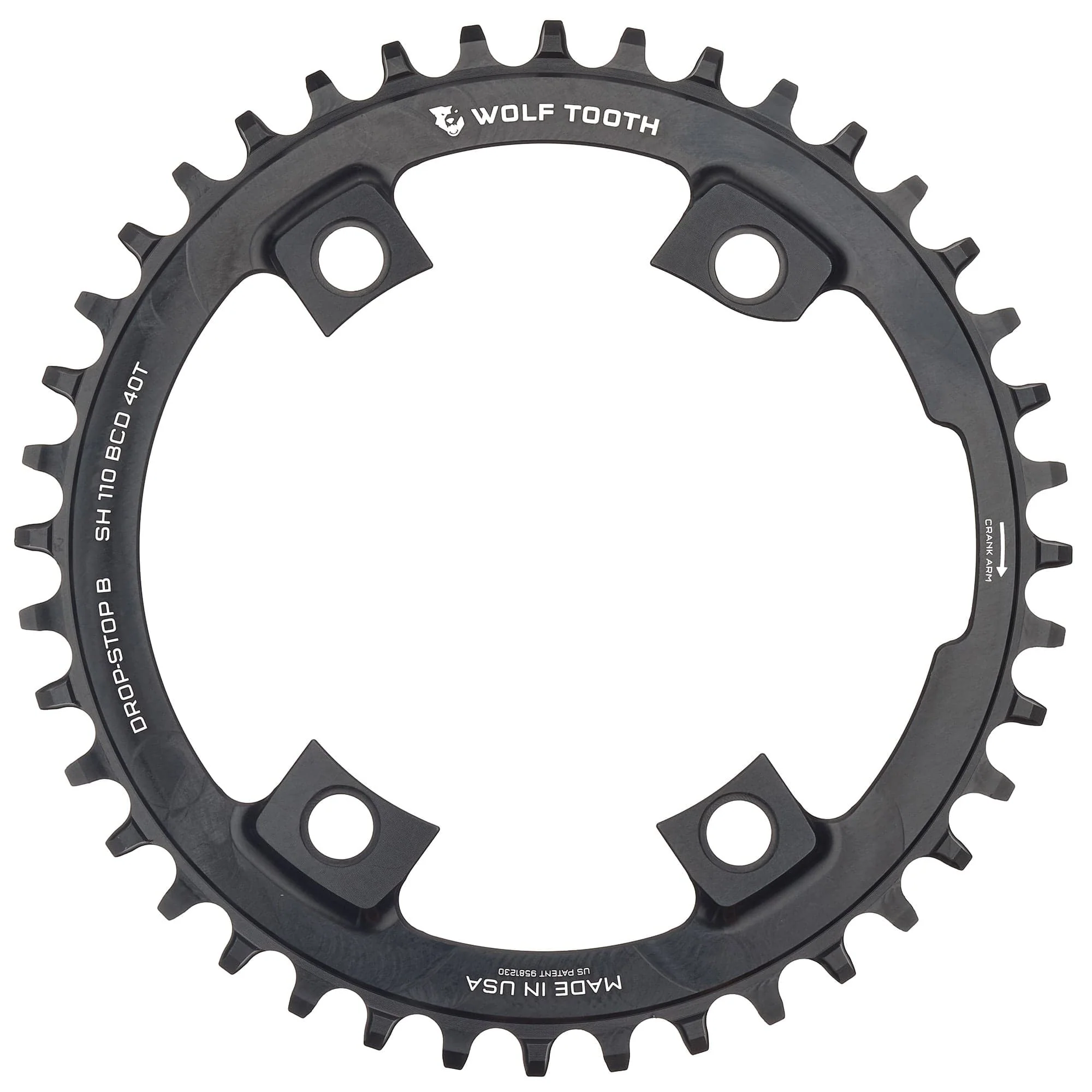 110 BCD Asymmetric 4-Bolt Chainrings for Shimano Cranks - Image 5