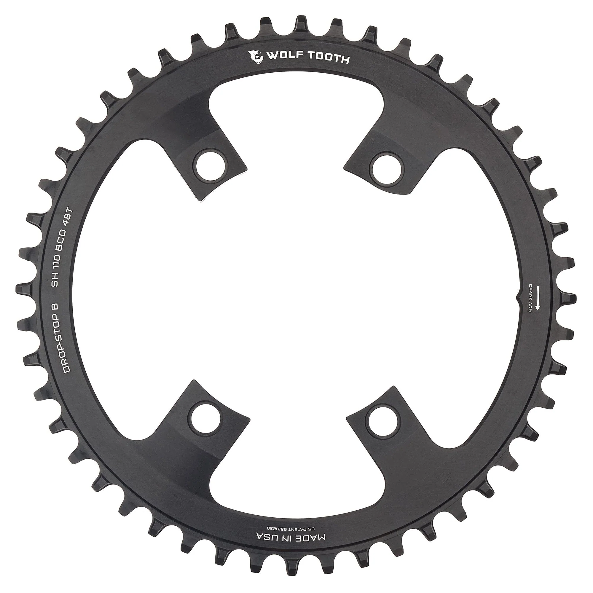 110 BCD Asymmetric 4-Bolt Chainrings for Shimano Cranks - Image 9