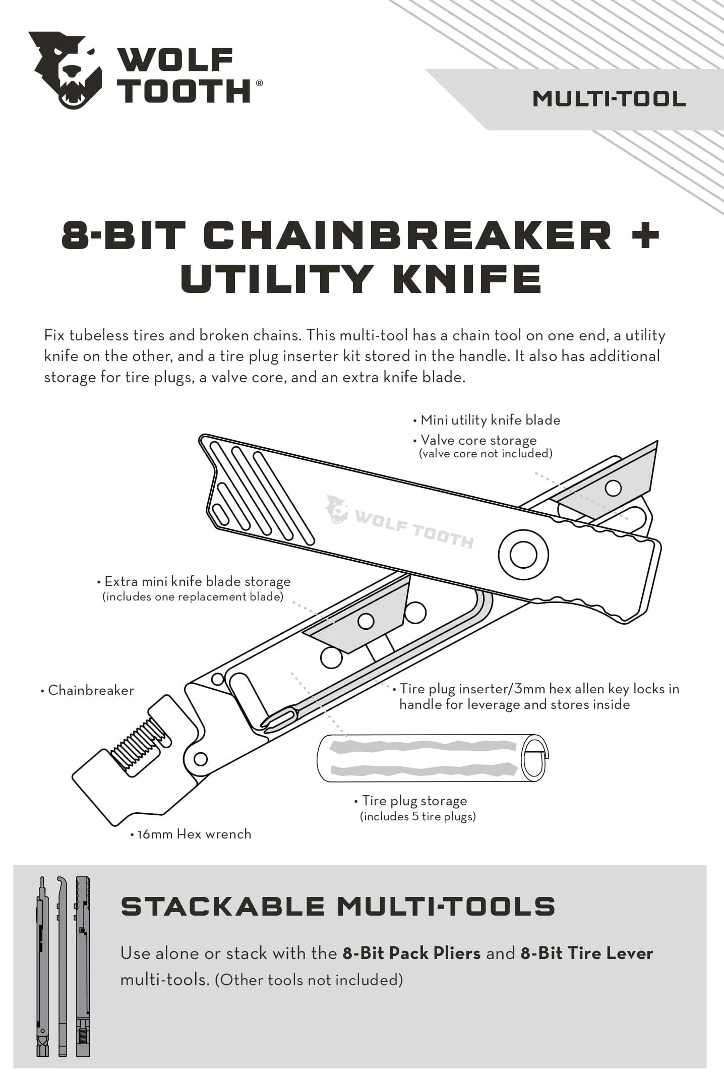 8-Bit Chainbreaker + Utility Knife Multi-Tool - Image 6