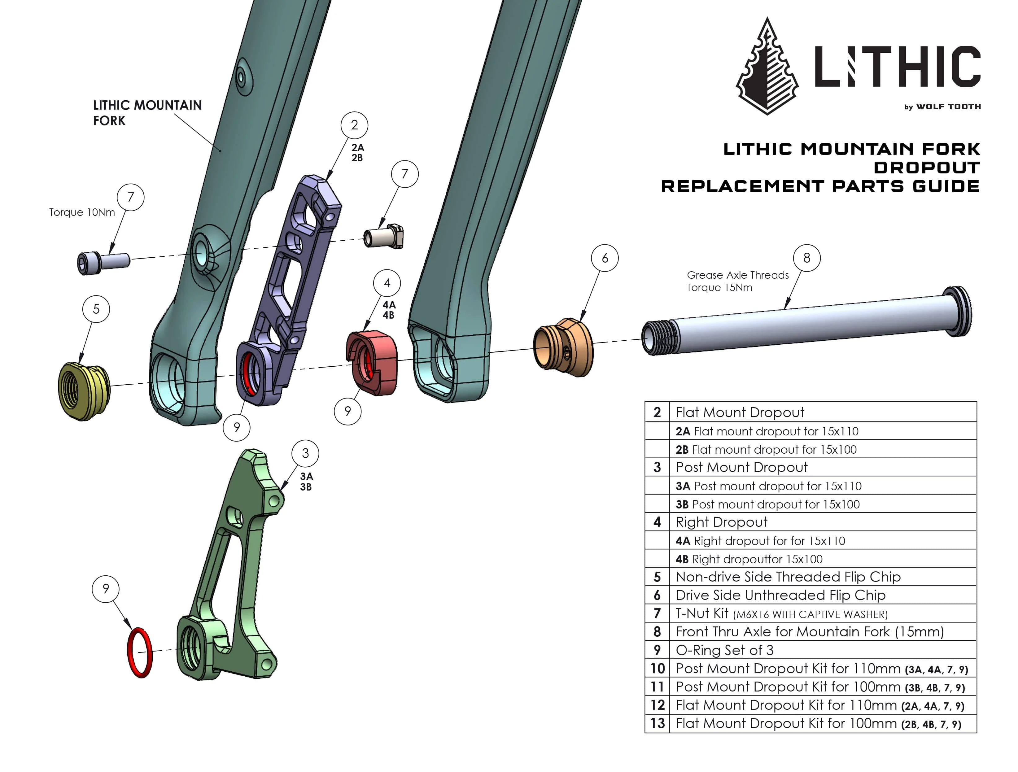 Carbon Fork Replacement Parts - Image 2