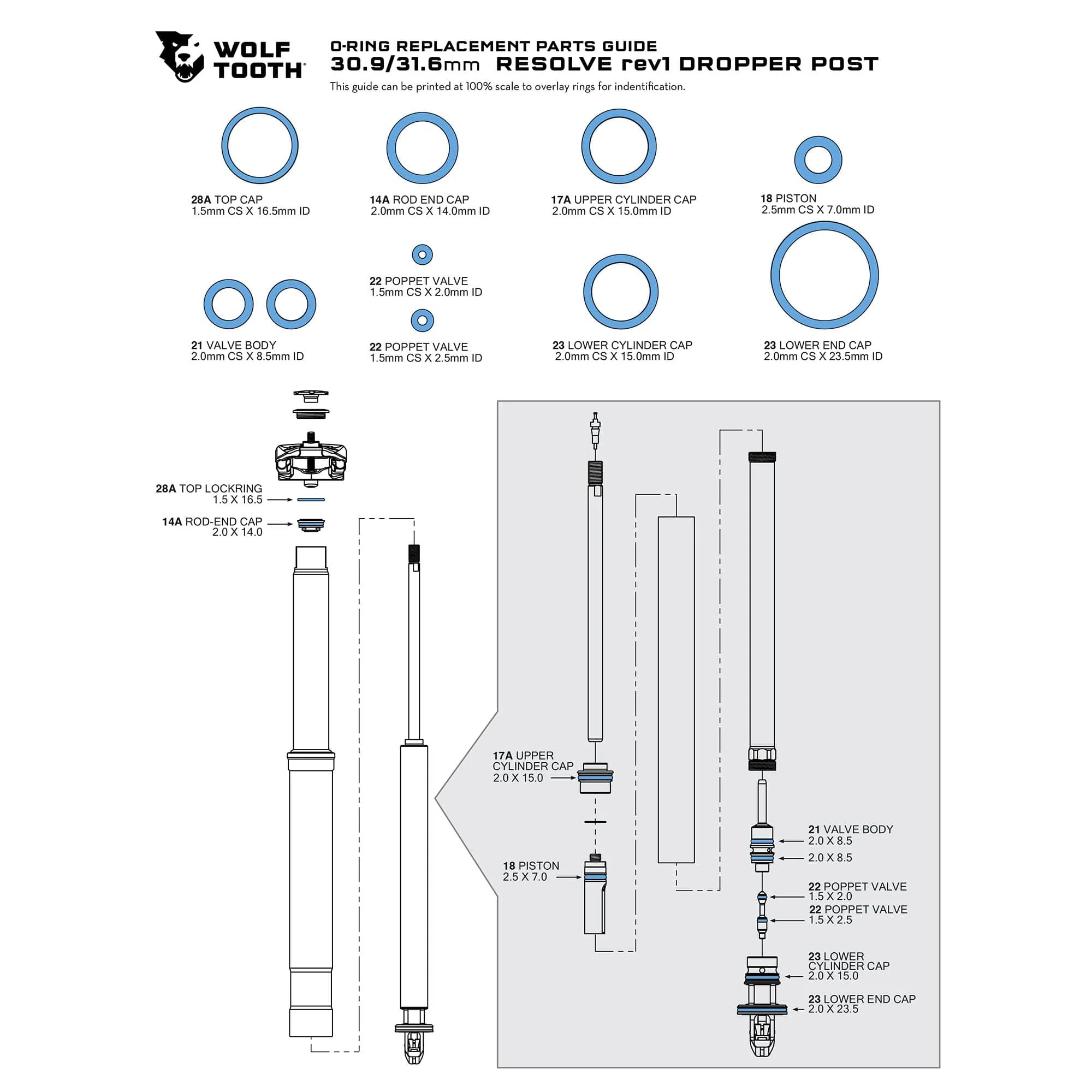 Resolve Dropper Post Replacement Parts - Image 41