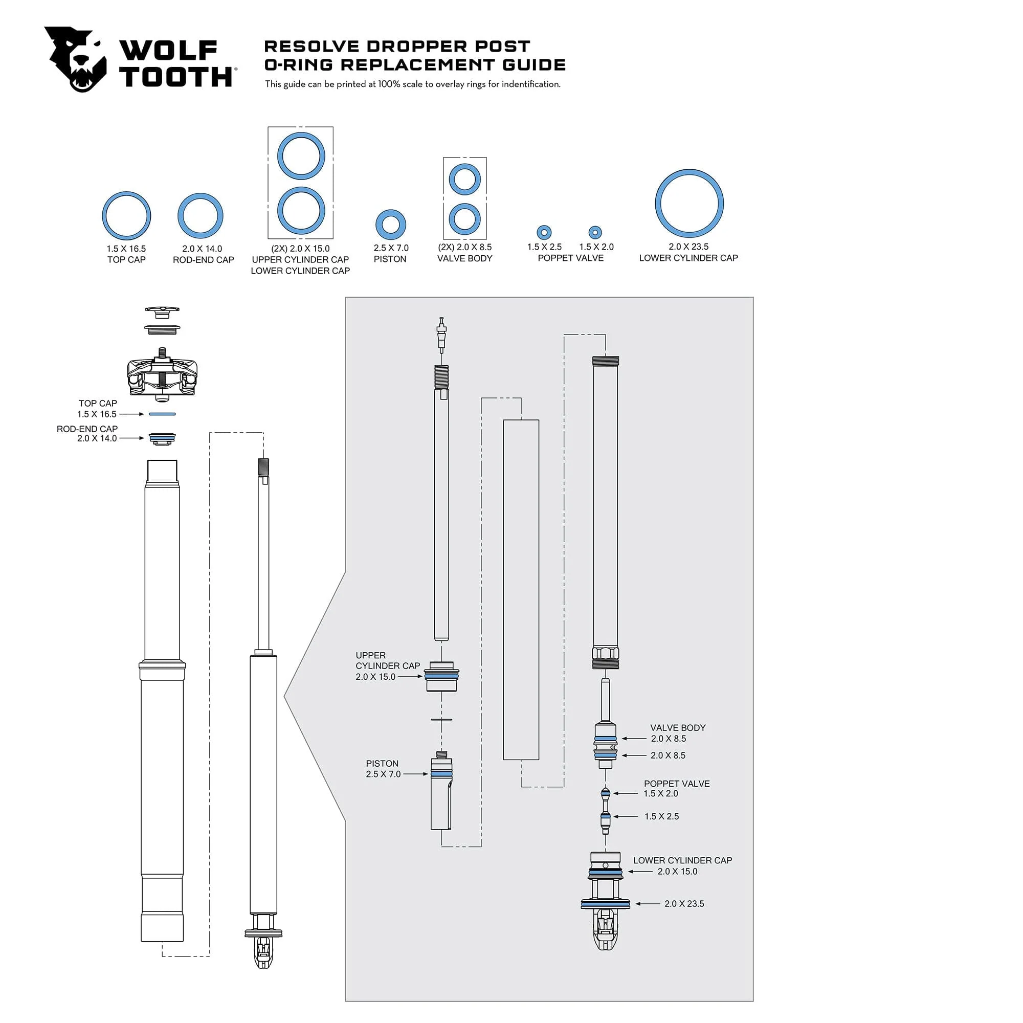 Resolve Dropper Post Replacement Parts rev1 - Image 3