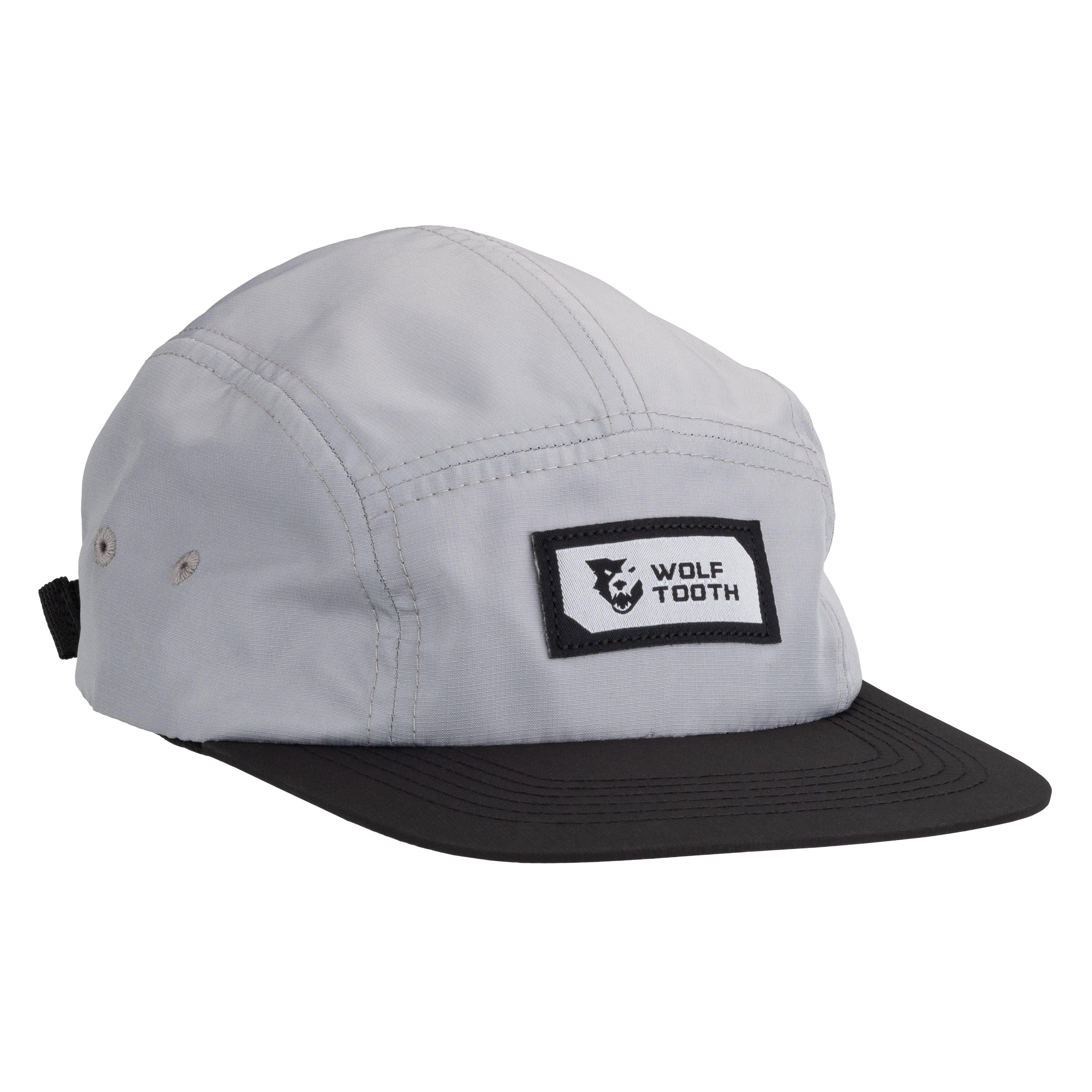 Wolf Tooth Logo 5-Panel Camper Hat – Gray and Black